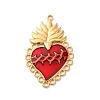 304 Stainless Steel Enamel Pendants STAS-D362-01G-06-1