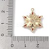 Christmas Theme Brass Micro Pave Cubic Zirconia Pendants KK-Z065-01-01G-3