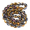 Electroplate Glass Beads Strands X-EGLA-N008-016-A03-2