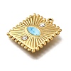 304 Stainless Steel Pendants STAS-C122-20G-02-2