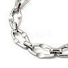 Non-Tarnish 304 Stainless Steel Dapped Chains Bracelets for Men & Women LS-BJEW-D042-05P-2