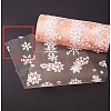 Snowflake Deco Mesh Ribbons OCOR-P010-G03-8