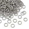 Tarnish Resistant 304 Stainless Steel Open Jump Rings X-STAS-Q186-02-7x1mm-2