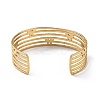 Ion Plating(IP) 304 Stainless Steel Cuff Bangles BJEW-Z078-23G-3