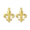 Lily Symbol Alloy Pendants PALLOY-E776-01G-01-1