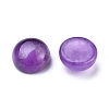 Natural Amethyst Cabochons G-P393-R56-8MM-A-2