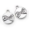 Tibetan Style Alloy Charms TIBEP-Q061-04AS-LF-1