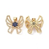 Brass Micro Pave Cubic Zirconia Pendants ZIRC-I063-43G-01-1