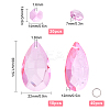 DIY Shining Faceted Pendant Making Kits DIY-GF0003-25A-2