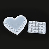 2Pcs Heart Parking Sign Car Number Plate Silicone Molds Sets DIY-P019-13-2