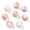 Handmade Printed Porcelain Beads LS-X-PORC-Q199-8mm-02-1