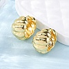 Rack Plating Brass Croissant Hoop Earrings for Women EJEW-G342-09G-2