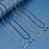 Soldered Iron Ball Chains Jewelry Making Finding Kit DIY-PH0008-27-2