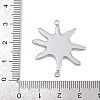 304 Stainless Steel Connector Charms STAS-B108-10GP-3