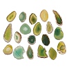 Natural Agate Slices Big Pendants G-E022-1-2