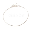 Rack Plating Brass Box Chain Adjustable Slider Bracelets Making for Women BJEW-G735-10S-1