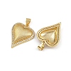 Brass Micro Pave Cubic Zirconia Pendants ZIRC-I367-07G-16-2