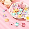 30Pcs 6 Styles Opaque Music Theme Resin Cabochons CRES-YW0002-48-5
