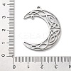 Anti-Tarnish 304 Stainless Steel Pendants STAS-U030-07P-3
