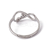 Non-Tarnish 201 Stainless Steel Infinity Love Adjustable Ring for Women RJEW-C045-03P-3