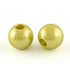 ABS Plastic Imitation Pearl European Beads X-MACR-R530-12mm-M-2