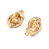 Brass Micro Pave Cubic Zirconia Pendants KK-A259-23G-2