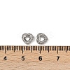 304 Stainless Steel Rhinestone Cabochon Settings STAS-G356-04P-03-3