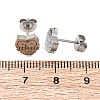 Tarnish Resistant 304 Stainless Steel Stud Earrings X-EJEW-F227-17P-2