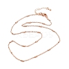 Brass Cable Chain Necklaces for Women NJEW-D302-19RG-4