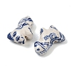 Animal Theme Blue and White Porcelain Beads PORC-Z007-05C-2
