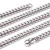 304 Stainless Steel Cuban Link Chain Necklaces NJEW-L159-02B-P-2