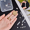 7 sets 7 style Clear Glass Long Bottle Pendants GLAA-PH0001-88-5