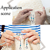 20Pcs Synthetic Turquoise Locking Pendant Stitch Markers HJEW-SC00037-5