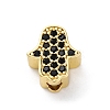 Brass Cubic Zirconia Beads KK-S510-43G-02-1
