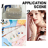 100 Charms of 5pcs Alloy Flower with Resin Beaded Cluster Dangle Wine Glass Charms AJEW-AR0001-47-6