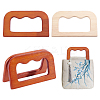 4Pcs 2 Colors Rectangle Wooden Bag Handles FIND-PH0059-90A-1