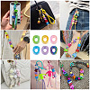 20Pcs UV Plating Opaque Acrylic European Beads OACR-TADJ0001-16O-6