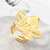 Real 18K Gold Plated 304 Stainlee Steel Open Ring RJEW-Z034-01A-1