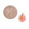 Handmade Polymer Clay & Glass Seed & Brass Pendants PALLOY-MZ00840-02-2