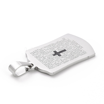 304 Stainless Steel Enamel Pendants STAS-G261-08P-1