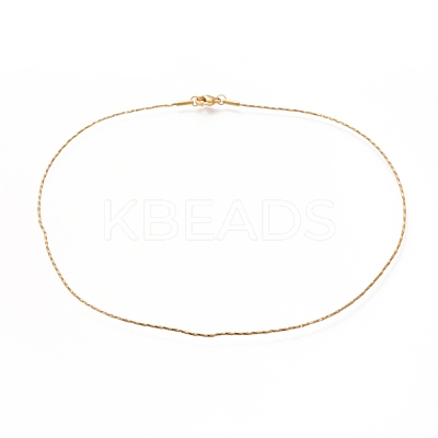 304 Stainless Steel Twist Snake Chain Necklaces NJEW-I238-08G-1