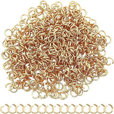 1000Pcs 304 Stainless Steel Jump Rings STAS-UN0043-70-1