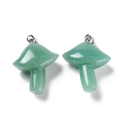 Natural Green Aventurine Pendants G-R480-02A-1
