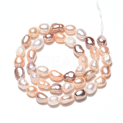 Natural Cultured Freshwater Pearl Beads Strands PEAR-N014-06G-1