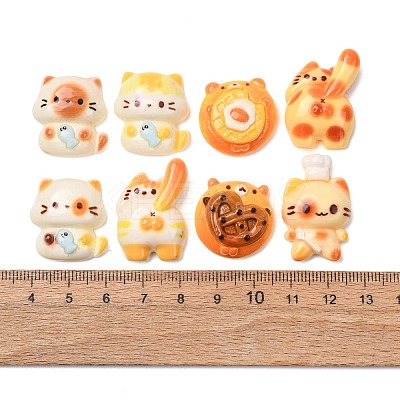Opaque Resin & Enamel Cabochons RE-B003-02-1