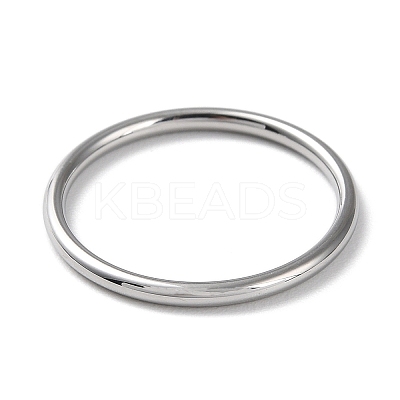 Non-Tarnish 304 Stainless Steel Simple Plain Band Finger Ring for Women Men RJEW-F152-04P-1