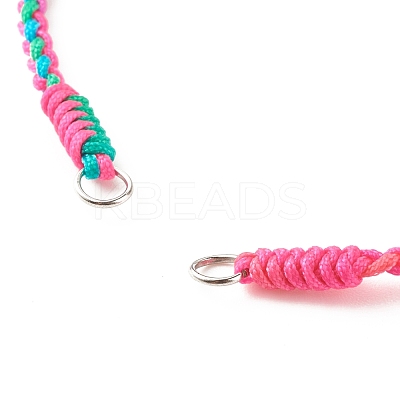 Braided Nylon Thread Bracelet AJEW-JB01124-01-1