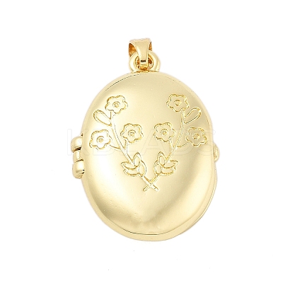 Brass Locket Pendants KK-H206-01G-01-1