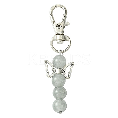 Angel Glass Pendant Decorations HJEW-YW00009-05-1