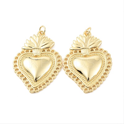 Rack Plating Brass Pendants X-KK-C021-05G-1
